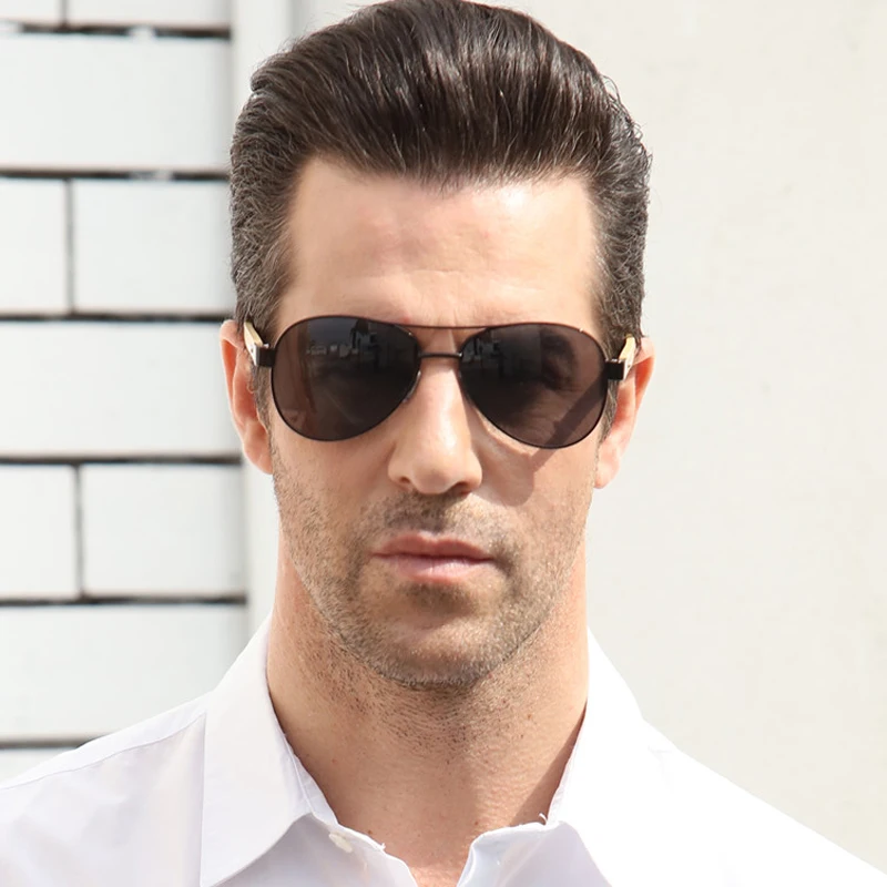 

LongKeeper Pilot Original Wood Sunglasses Men Classic Mirror Lens Driving Sun glass Women Bamboo Arms UV400 Gafas de sol 1510