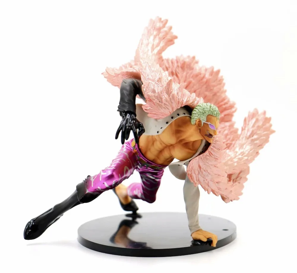 

One Piece Donquixote Doflamingo Leaning Over Ver. Luffy Battle Joker PVC Action Figure 2 YEARS LATER Collectible Model 15cm