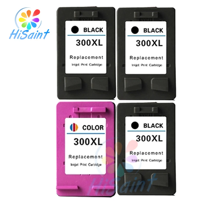 The Price Of 4PK For HP 300 (3Black&1Color) Ink Cartridges for hp300xl