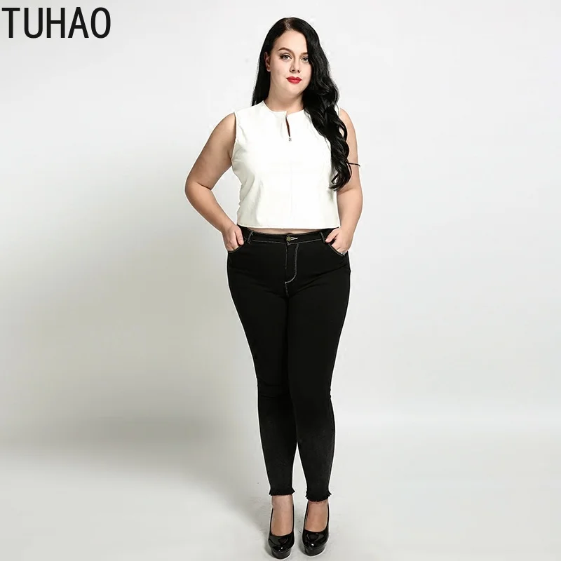 TUHAO, женские кожаные жилеты размера плюс, 7XL, 6XL, 5XL, для девушек, больше размера d, мотоциклетный жилет на молнии из искусственной кожи, жилеты из искусственной кожи