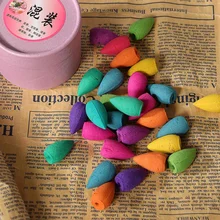 25/50/75 шт Смешанные Цветочные курильница для благовоний конический сандалового дерева аромат масла лаванды розмарина свежий воздух для специй