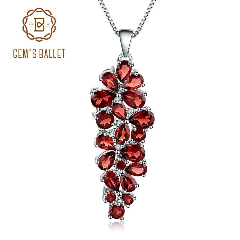 Женский винтажный кулон GEM'S BALLET ожерелье с подвеской из стерлингового серебра