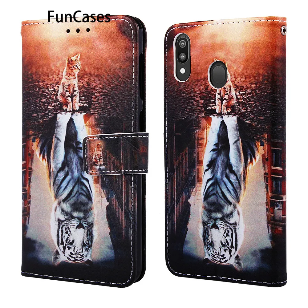 Custodie In Silicone M20 Cover Per Cover Samsung M20 Panda Sper Samsung Galaxy Capa M20 Carcaso Pu Custodia A Portafoglio In Pelle Flip Funda