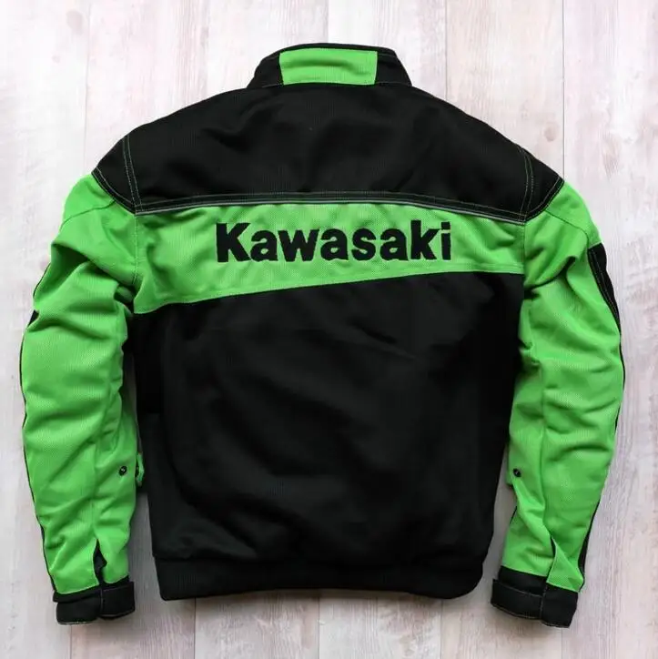 Новая мотоциклетная куртка Kawasaki на весну и лето года, дышащая сетчатая локомотивная куртка для вождения