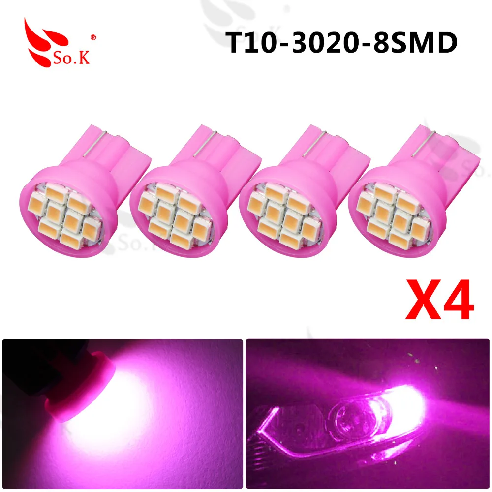 T10 192 168 W5W 8 led 3020 1206 smd габаритный автомобильный фонарь для чтения купольная