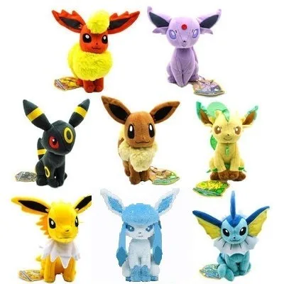 20 см Evee Плюшевые игрушки Umbreon Eevee Espeon Jolteon Vaporeon Flareon Glaceon Leafeon Sylveon мягкие игрушки куклы style2580