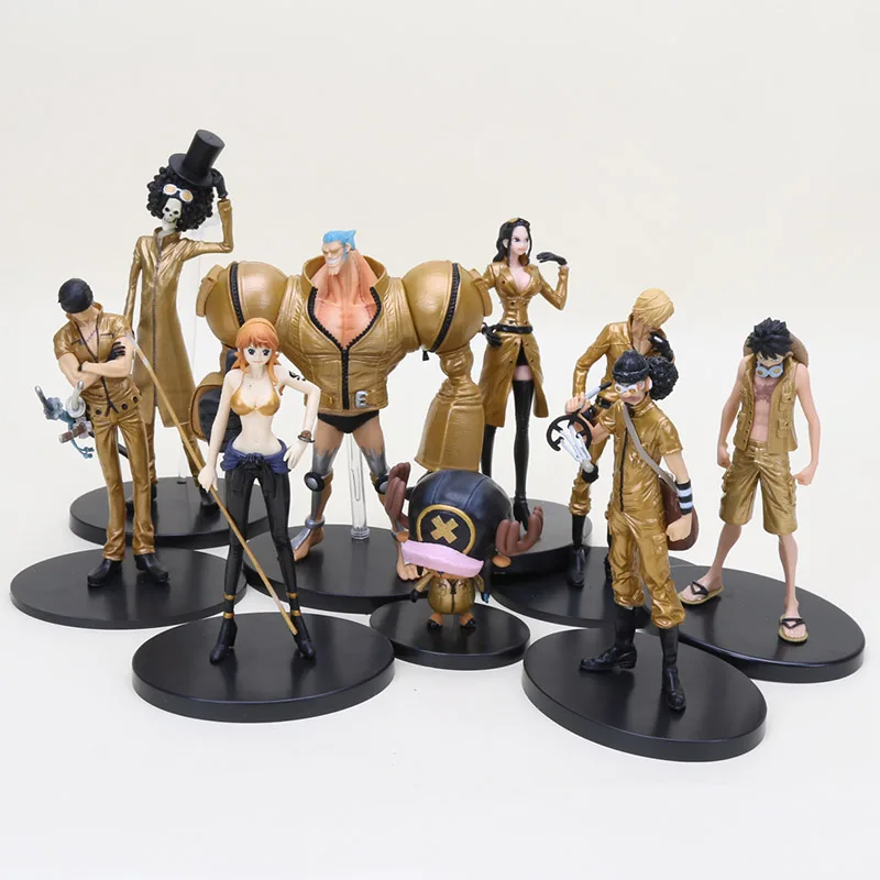 8 16cm Anime One Piece Film Gold Special Dxf Golden Luffy Chopper Brook Sanji Nami Zoro Nico Usopp Pvc Figures Toy Action Figures Aliexpress