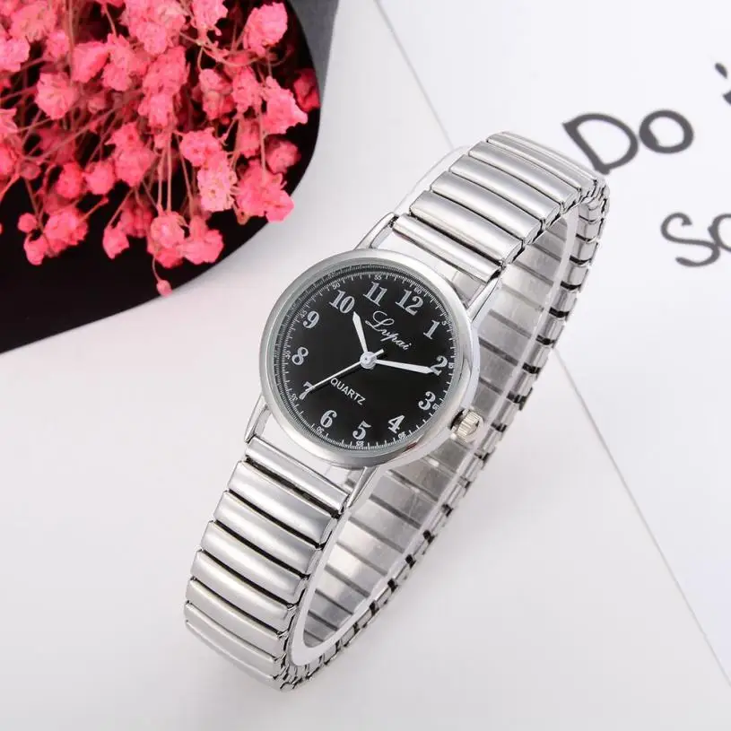 Reloj mujer 2018 новые модные серебряные часы из нержавеющей стали для пар кварцевые