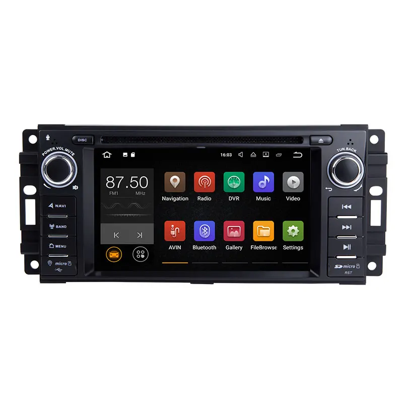 Excellent Xonrich AutoRadio2 Din Android 8.1 Car DVD Player For Chrysler 300c Jeep Grand Cherokee Compass Dodge RAM Wrangle GPS Head Unit 1