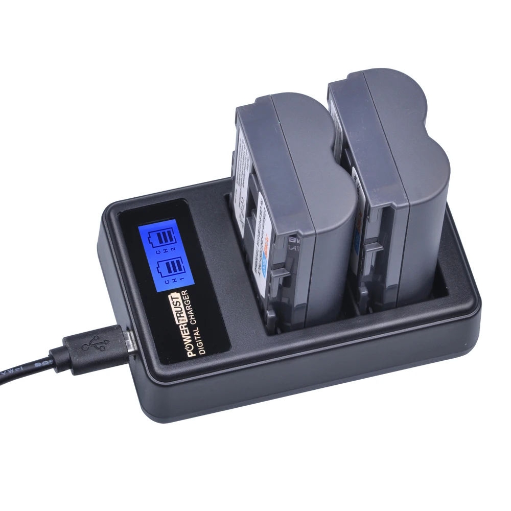 Kaufen 2 stücke 2650mAh BP 511 BP 511 BP511 BP511A Batterie + LCD USB Dual Ladegerät für Canon EOS 40D 300D 5D 20D 30D 50D