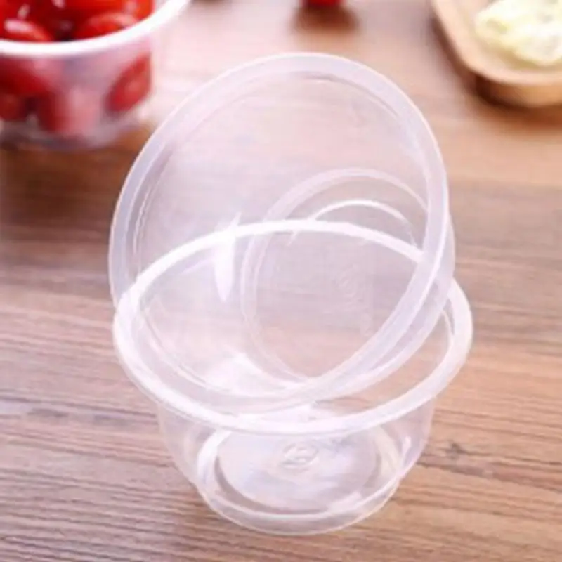 20 Pcs Disposable Plastic Bowl Fast Food Take out Packaged Bowls