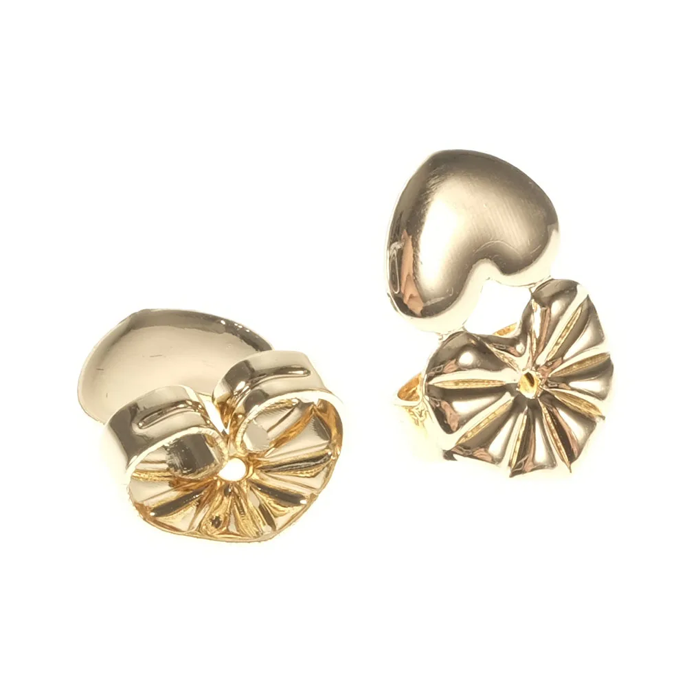 BeUrSelf Любовь Сердце цветок бабочка серьги атлет спины Поддержка лифтов гипоаллергенный подходит пост серьги для женщин уха ювелирные изделия