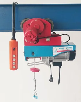 

200kg-500KG 12--40M, 220V 50HZ 1-phase, all-in-one type mini electric wire rope hoist with trolley,PA mini block lifting machine
