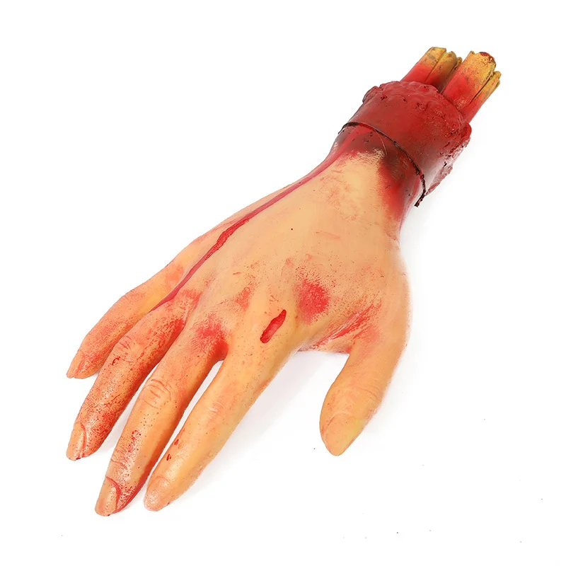 YONGSNOW Horror Halloween Bloody Hand Haunted Party Decoration Fake Finger Leg Foot Heart -Cosplayware Store