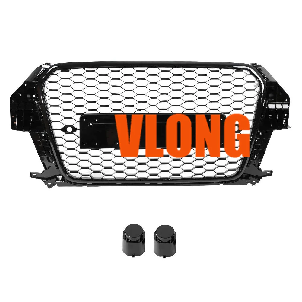 

bumper grille Front Bumper Grill for RSQ3 Style Center Grille for Audi Q3/SQ3 2016 2017 2018 car accessories