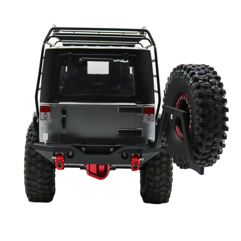 Porte-pneu de rechange avec LED pour crawler RC 1:10 SCX10 TRX-4