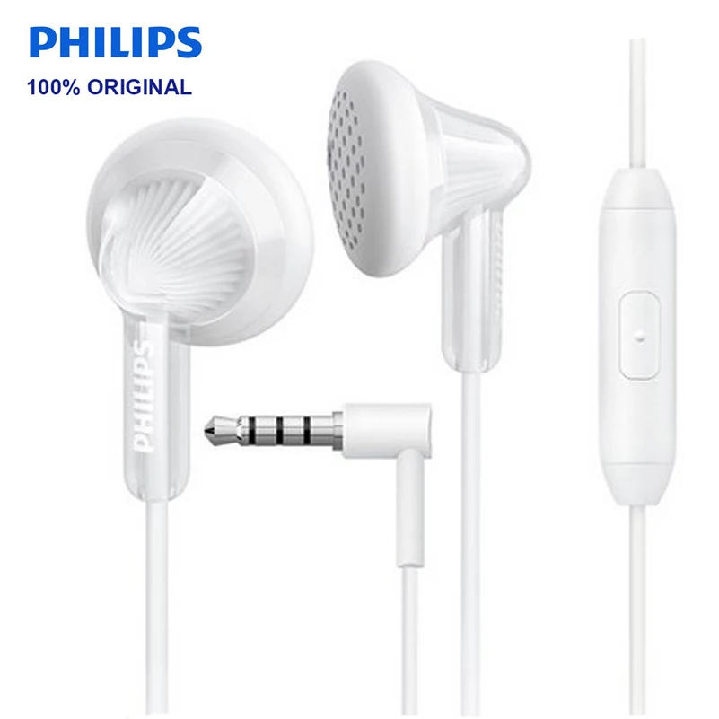 Проводная гарнитура Philips SHE3015 с поддержкой микрофона проводное управление