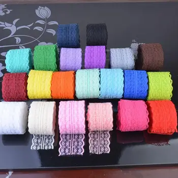 

10m/Roll Lace Multi Color Trim Fabric Embroidered Net Lace DIY Apparel Sewing Clothes Dress Accessories Wedding Decoration