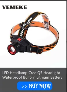 1pcs Outdoor Waterproof Flashlight LED Headlights rechargeable Headlamp Head Torch Lantern For Hunting camping fishing lighting