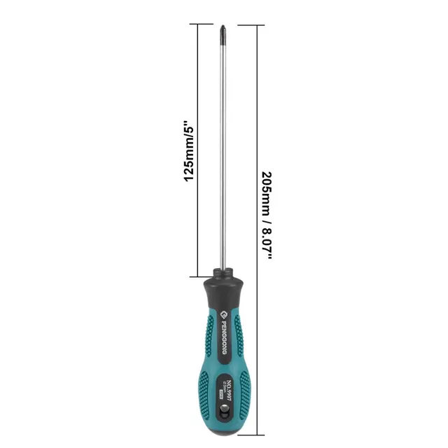 Uxcell Hot Sale #0 Phillips Screwdriver 5 Inch Round Shaft Non Slip Comfortable Handle