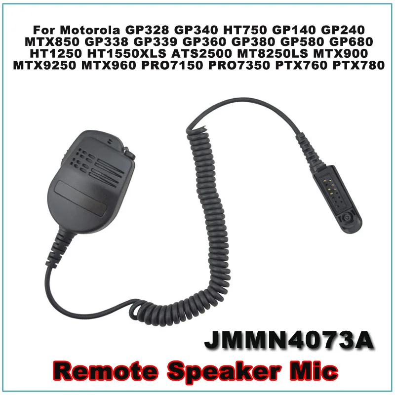 JMMN4073A Remote Speaker Microphone with Swivel Belt Loop for Motorola