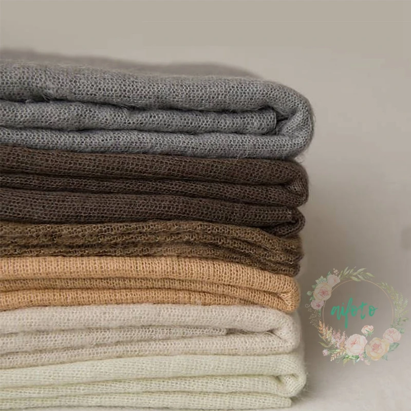 

Newborn Photography Crochet Fabric Backdrop Simple Knit BackdropNewborn Backdrop Posing 100*160 cm Soft Fabrics
