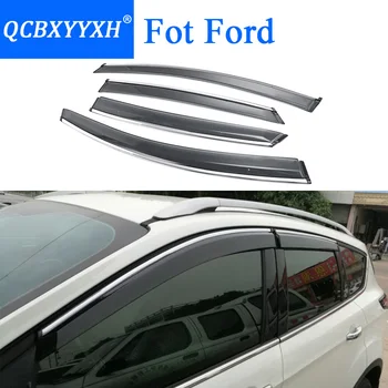 

QCBXYYXH Car Styling Awnings Shelters Window Visors rain eyebrow For Ford Focus Fiesta Mondeo Kuga Ecosport Everest Explorer