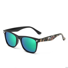ROUPAI Brand Kids Camouflage Sunglasses Baby Military Goggles Glasses Girls Boys Mirror Coating Eyewear Flat Shark Oculos Infan