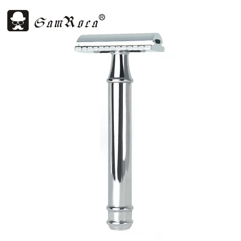 SamRoca Traditional Classic Stainless Steel Manual Shaver Double Edge