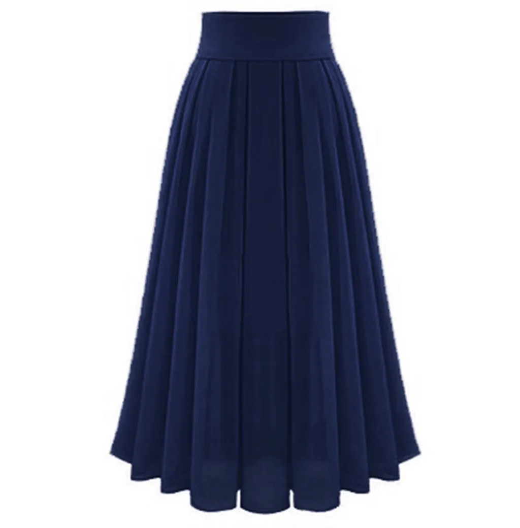 

feitong Women Skirts High Quality Spring Autumn Summer Style Women's Pleated Length Skirt Hot Fashion Thick Breathble #3.5