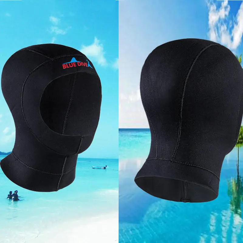 3MM Neoprene Warm Snorkeling Wetsuit Hood Hat Surf Divers Face Warm