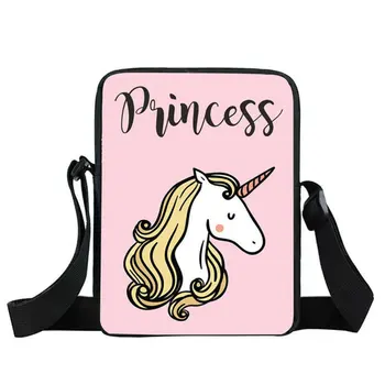 

Hot Unicorn Bag Children Mini Messenger Bag Cartoon Girls Crossbody Bags Funny Kids Gift Women Shoulder Bag Custom