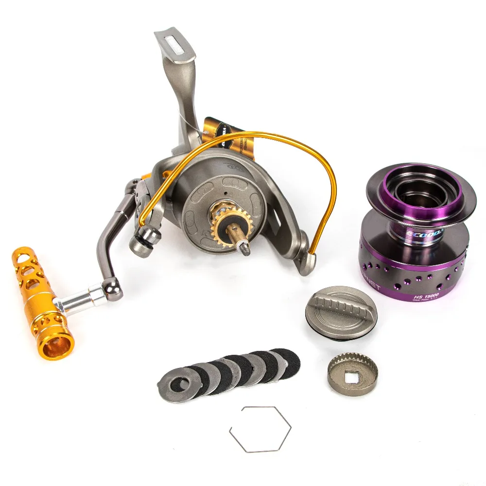 Carretel de Pesca Barco de Água Ecooda Nova Hornet Pesados Metal Fiação Salgada Rock Trolling Jigging Carretel 2020 15000 8 fiação carretel de pesca barco de água