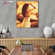 Оформлена настенные панно DIY картина маслом по номерам стены книги искусству акрил, масло холст картины Домашний декор для гостиная