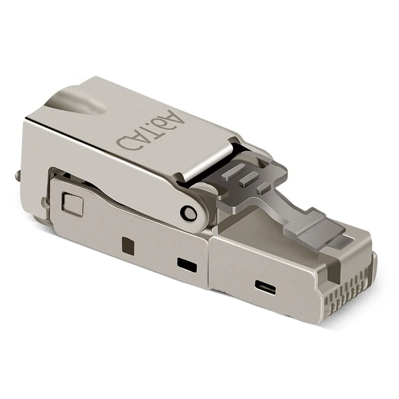 2 шт. экранированная кристаллическая головка CAT6A разъем FTP RJ45 металлический