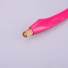 5 Шт./лот Красный Пластиковый Перманентный Макияж Бровей Татуировки Ручной Пера Костюм Многие Лезвие