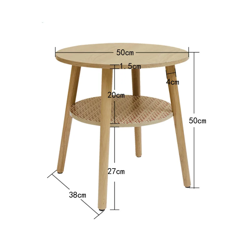 Луи моды столики два слоя маленькие круглые Кофе современная простота Северной Европы сбоку прикроватная телефон - Цвет: G1