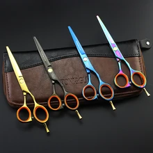 Professional Kasho Hair Cut Straight Scissor Hairdressing Barber Tool Hairstyle Clipper Sheaer Trimmer Pet Grooming Tool