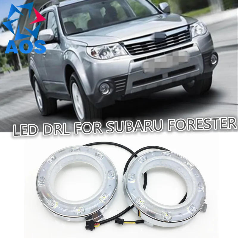 

2PCs/set AUTO LED DRL Daylight waterproof Car Daytime Running lights set For Subaru Forester 2009 2010 2011 2012