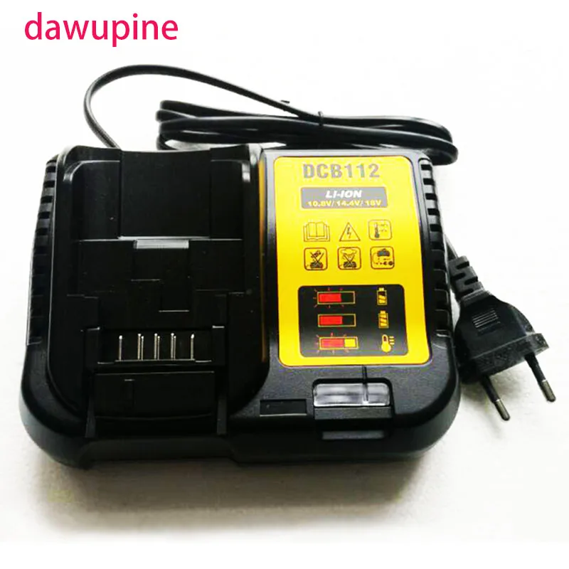 Dawupine DCB112 Li-Ion Батарея Зарядное устройство для DeWalt 10,8 V 12V 14,4 V 18V DCB101 DCB200 DCB140 DCB105 DCB200