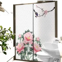 Пользовательский размер наклейка на оконное стекло ванная комната свет Непрозрачный анти-прозрачный туалет матовое стекло пленочные стикеры на стекло