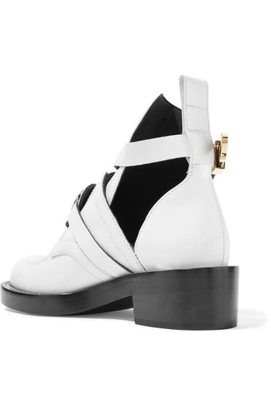 Femmes Marque Découpe Boucle Moto Chaussures Chaussons Noir Cheville Arrivée Gladiateur Nouvelle D'équitation Bottes Boot Appartements 2017 8qEvxv