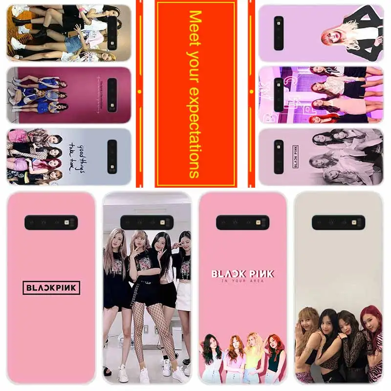 

Phone for Samsung Galaxy S10 E S9 S8 Plus S7 s6 Edge s10 plus s5 Note 10 9 8 Cover Case BLACKPINK KPOP BLACK PINK