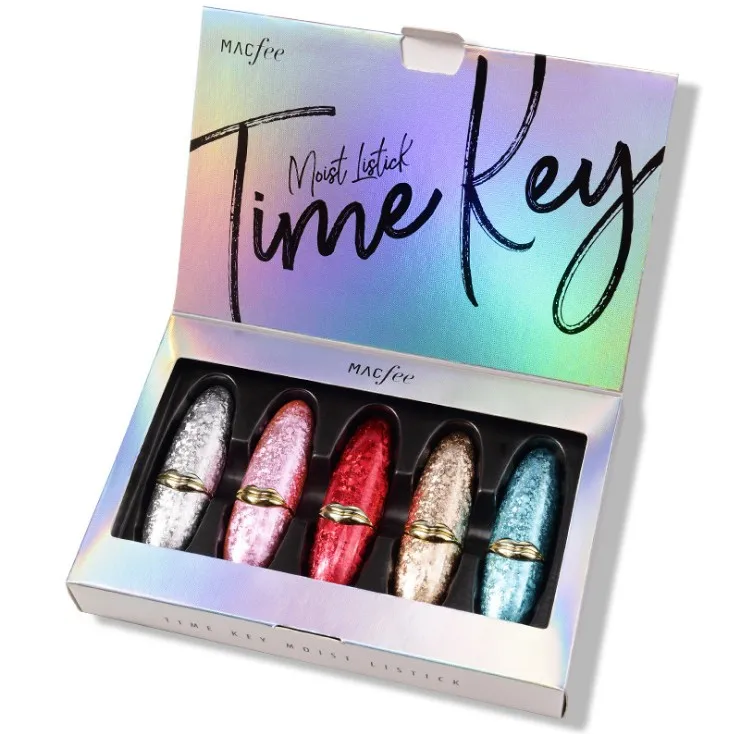 beauty glazed 5pcs/set liquid lipstick lip gloss professional