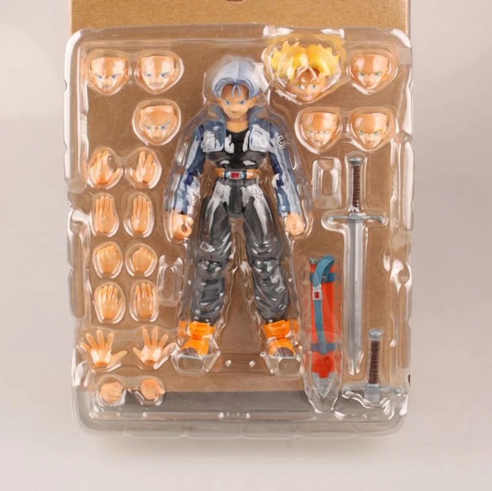 Dragon Ball Z Trunks SHF Action Figures Super Saiyan 13cm Anime Toy DBZ