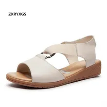 Soft and comfortable genuine Leather summer women sandals flat heel 2016 slip-resistant nurse shoes flat women shoes sandals цена Soft and comfortable genuine Leather summer women sandals flat heel 2016 slip-resistant nurse shoes flat women shoes sandals цены онлайн