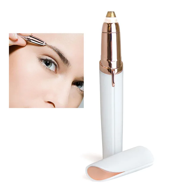 

1 Pcs Electric Face Brows Hair Remover Epilator Lipstick Shape Mini Eyebrow Shaver Instant Painless Portable