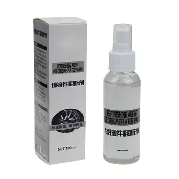 

Car Chrome Refurbishment Agent 100ML Car Logo Rust Metal Bright Strip Decorative Strip Cleaning Brightener Renovation Chrome