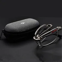 NYWOOH Портативный складные очки для чтения с коробкой Для мужчин Для женщин складные пресбиопические очки диоптрий 1,0 1,5 2,0 2,5 3,0 3,5 4,0