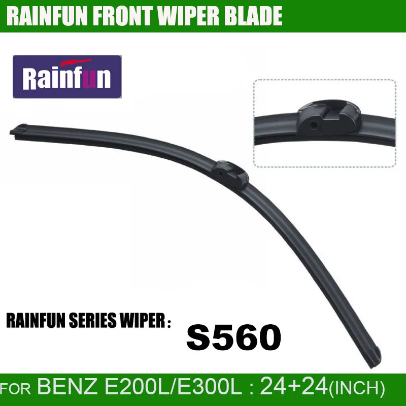 RAINFUN 2"+ 24" Специальный автомобиль стеклоочистителя для MERCEDES BENZ E300L/E200L, распродажа! Натуральный автомобильный стеклоочиститель